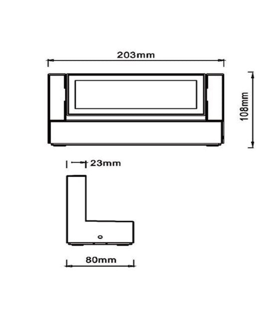 Applique-Wand, die externe 21w CCT 3-Tonlicht-IP65 472-3c