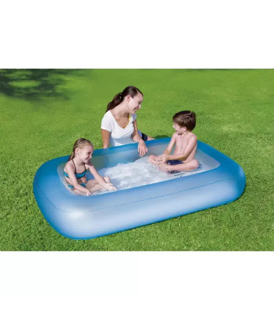 AQUABABE RECHTECKIGER POOL MIT AUFBLASBAREM BODEN 165X104X25 CM 51115