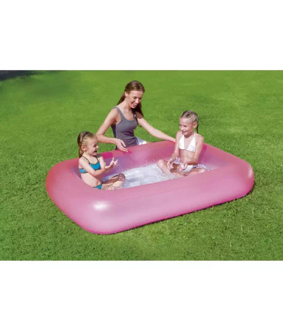 AQUABABE RECHTECKIGER POOL MIT AUFBLASBAREM BODEN 165X104X25 CM 51115