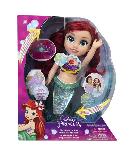 ARIEL PRINZESSIN DISNEY PUPPE 35CM MUSIKALISCH SPRECHEND, GLITZERND, LEUCHTEND