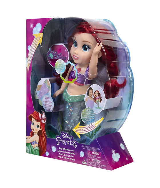 ARIEL PRINZESSIN DISNEY PUPPE 35CM MUSIKALISCH SPRECHEND, GLITZERND, LEUCHTEND