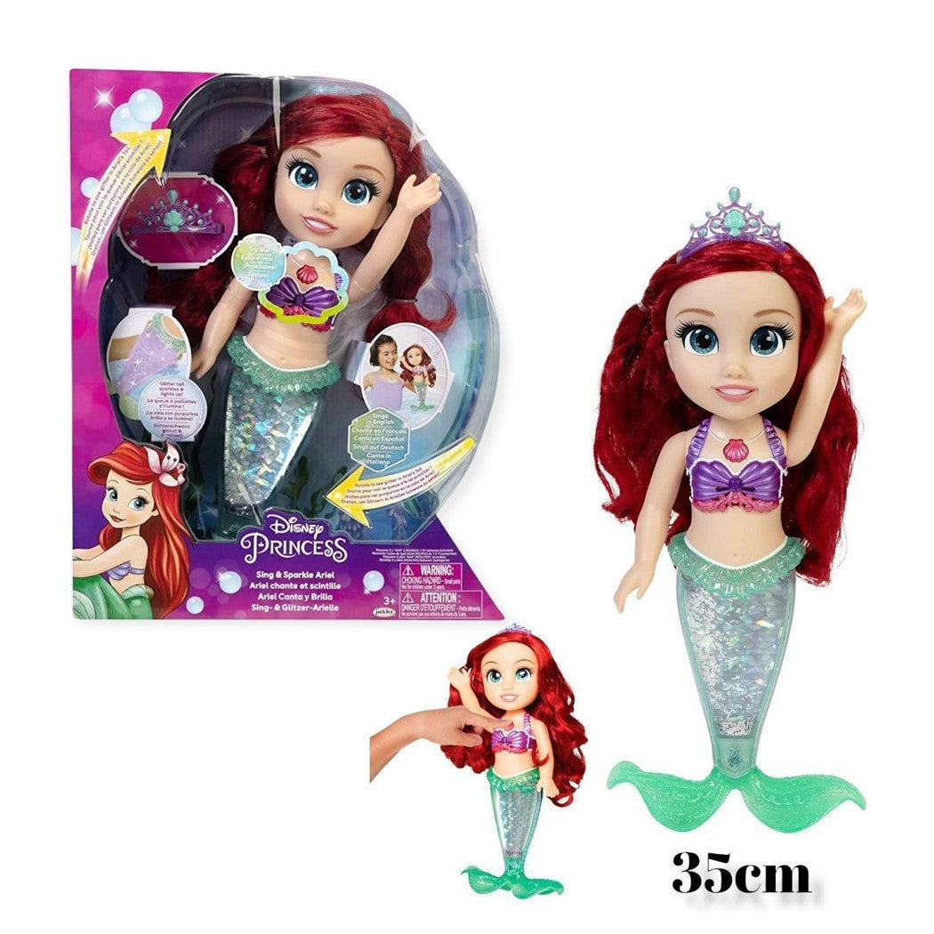 ARIEL PRINZESSIN DISNEY PUPPE 35CM MUSIKALISCH SPRECHEND, GLITZERND, LEUCHTEND