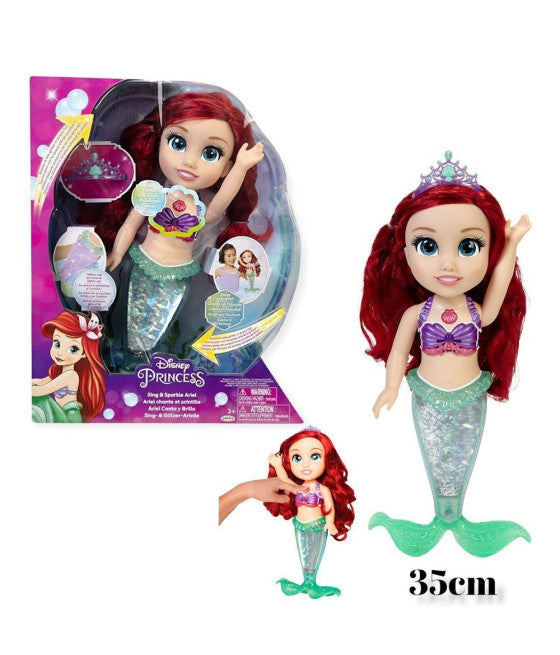ARIEL PRINZESSIN DISNEY PUPPE 35CM MUSIKALISCH SPRECHEND, GLITZERND, LEUCHTEND