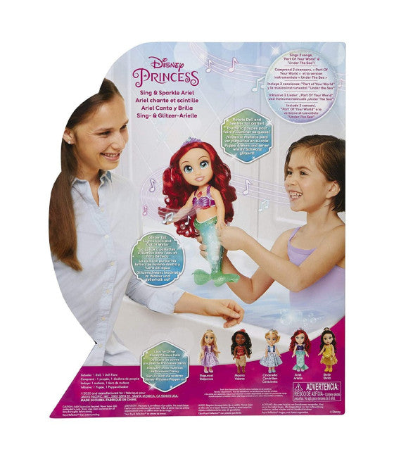 ARIEL PRINZESSIN DISNEY PUPPE 35CM MUSIKALISCH SPRECHEND, GLITZERND, LEUCHTEND