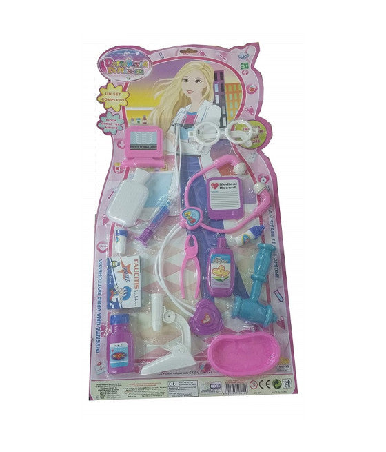 ARZTKOFFER STETHOSKOP SCHUTZBRILLE SPRITZE MIKROSKOP HAMMER SPIELZEUG