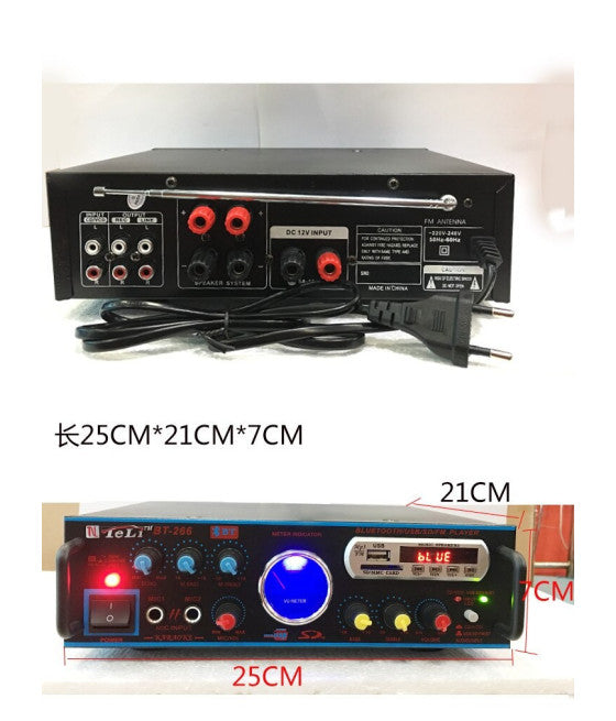 AUDIO KARAOKE VERSTÄRKER BLUETOOTH USB SD RADIO FM LAUTSPRECHER Q-T111