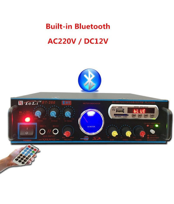 AUDIO KARAOKE VERSTÄRKER BLUETOOTH USB SD RADIO FM LAUTSPRECHER Q-T111