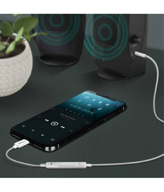 AUDIO ADAPTER KABEL LIGHTNING ZU AUX JACK3.5MM MÄNNLICH 1MT IP-7726