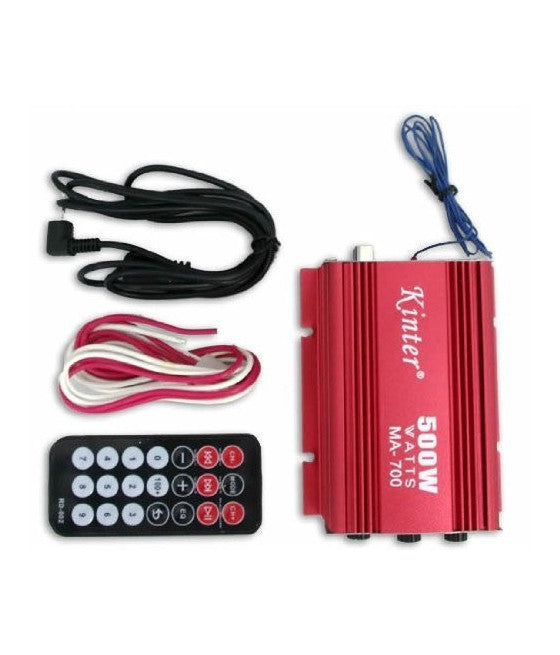 Audioverstärker 12V USB MP3 Car Home 2 Kanäle Stereo 500W Fernbedienung MA700