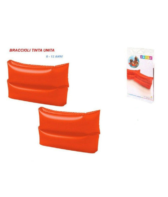 AUFBLASBARE ARMLEHNEN FÜR KINDERSCHWIMMBAD EINFARBIG 25X17CM 59642