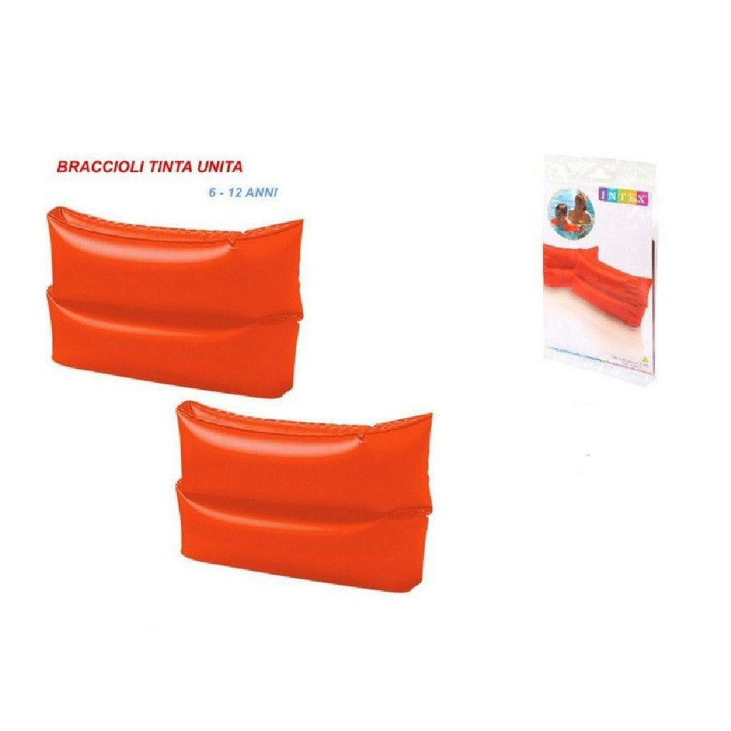 AUFBLASBARE ARMLEHNEN FÜR KINDERSCHWIMMBAD EINFARBIG 25X17CM 59642