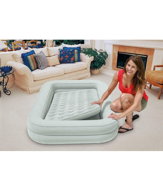 AUFBLASBARE MATRATZE BABY HANDPUMPE 107X168X25CM KINDER 66810