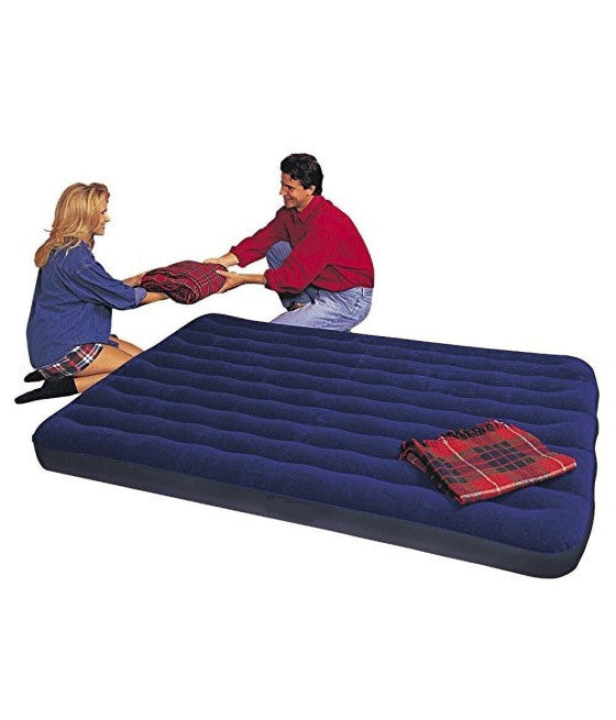 AUFBLASBARE DOPPELMATRATZE CAMPING STRANDHAUS 152X203X22CM