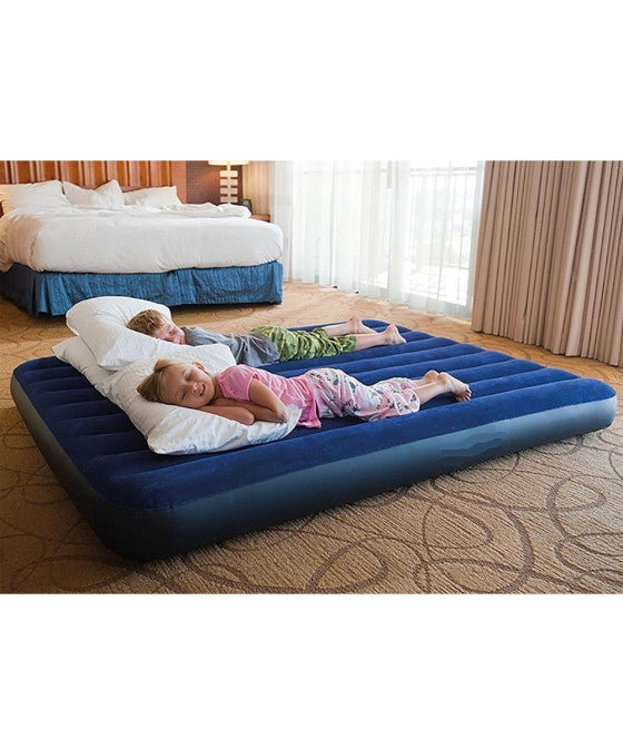 AUFBLASBARE DOPPELMATRATZE CAMPING STRANDHAUS 152X203X22CM