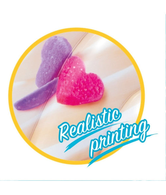 AUFBLASBARE INSEL MATRATZE CUPCAKE DRUCK PVC MEER POOL 142X135CM