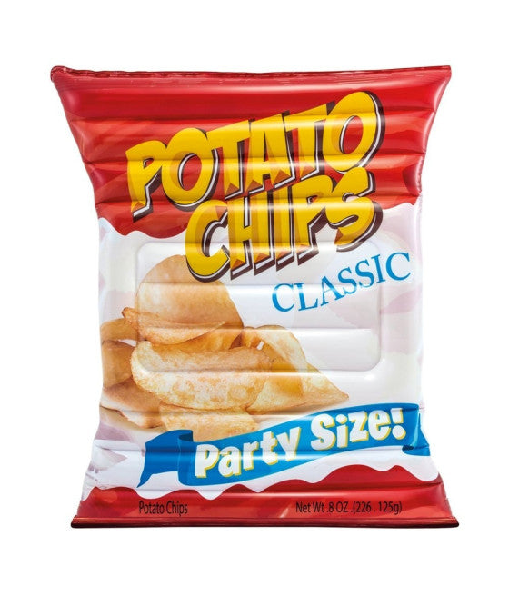 AUFBLASBARE INSEL MATRATZE DRUCK PVC CHIPS MEER SCHWIMMBAD 178X140CM