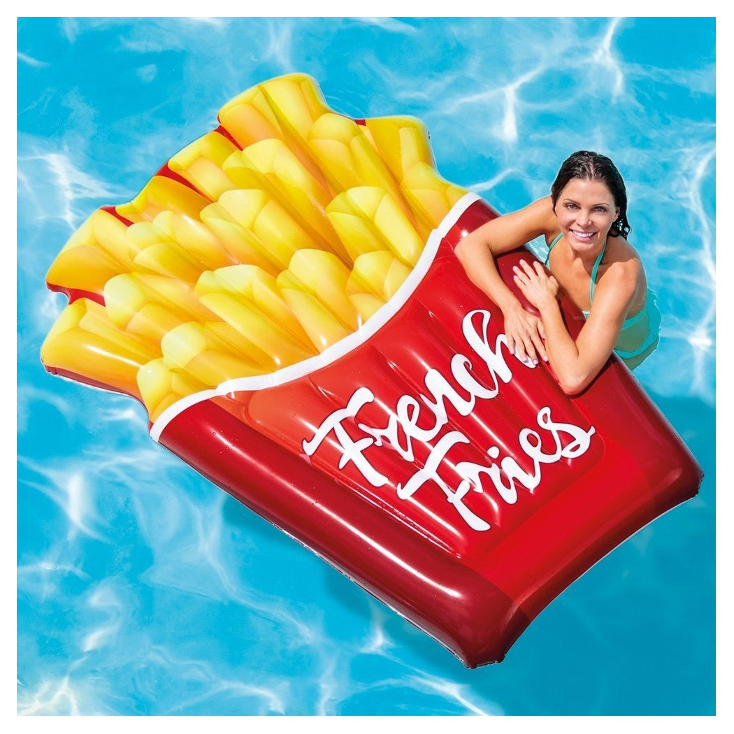 AUFBLASBARE INSEL MATRATZE DRUCK PVC MEER SCHWIMMBAD 175 X 132 CM