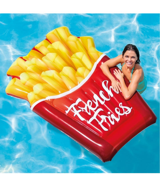 AUFBLASBARE INSEL MATRATZE DRUCK PVC MEER SCHWIMMBAD 175 X 132 CM