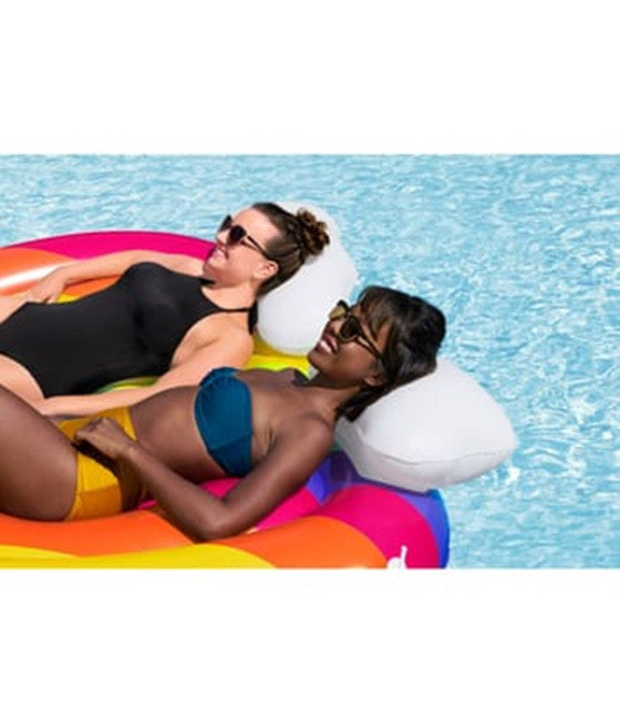 Aufblasbare schwimmende Inselmatratze, mehrfarbig, Herz, 43722