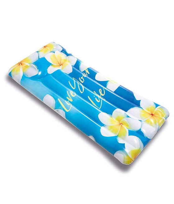 AUFBLASBARE INSELMATRATZE, HAWAII-DRUCK, PVC-MEERPOOL, 178 x 84 cm