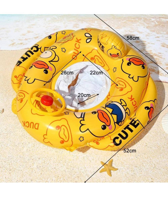 AUFBLASBARE LIFEBUISTER-HOSE FÜR KINDER, FORM EINES ENTENWAGENS, 58X52CM