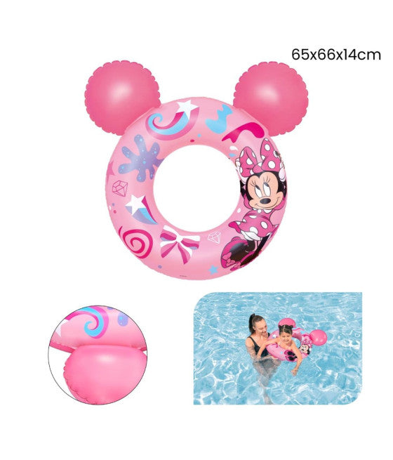 AUFBLASBARE RETTUNGSGÜRTEL MINNIE MIT ROSA OHREN 65 CM 9102N