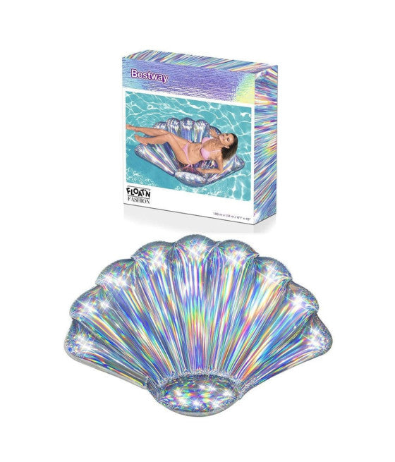 AUFBLASBARE SCHillernde SCHALENMATRATZE 185X114CM POOL 43414