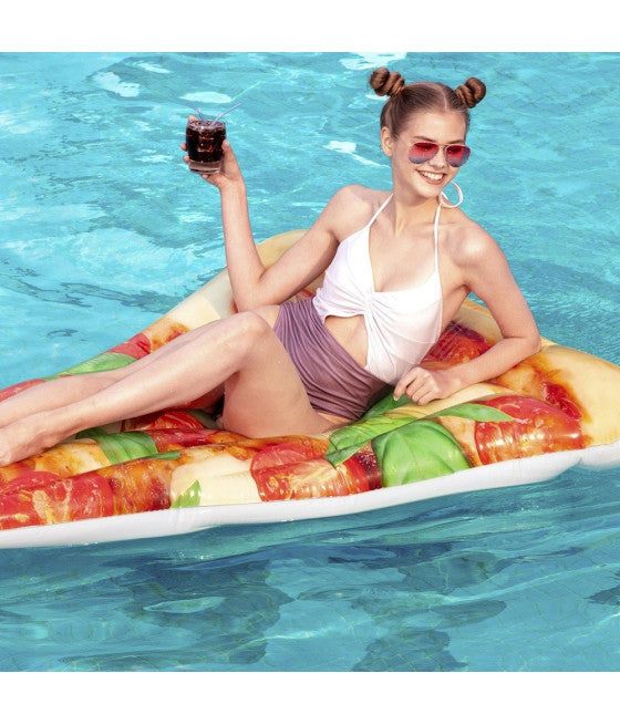 AUFBLASBARE MATRATZE PIZZA PARTY MEER POOL 188 X 130 CM