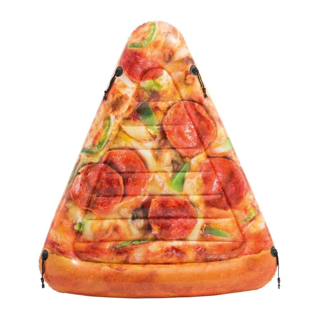 AUFBLASBARE MATRATZE REALISTISCHER DRUCK PIZZA INTEX MEER SCHWIMMBAD 145X175CM