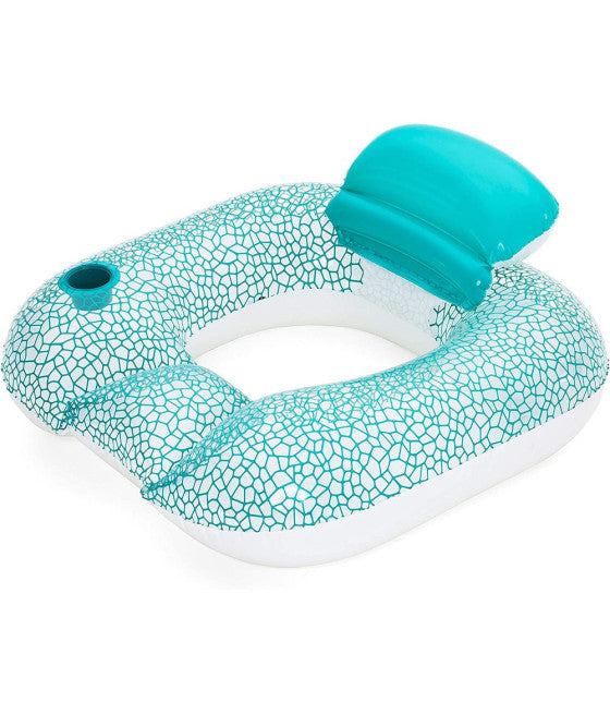 AUFBLASBARE POOLMATRATZE FÜR ERWACHSENE MIT BECHERHALTER