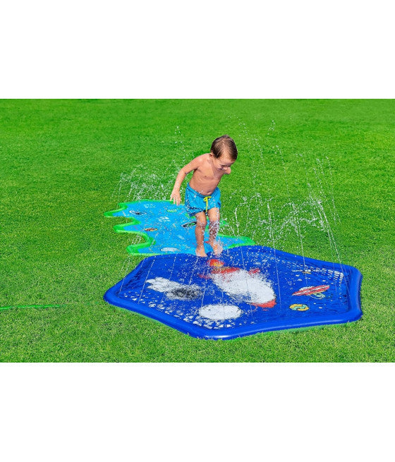 AUFBLASBARE MATTE MIT SPRITZBRUNNEN RAUM BASIS 335X150CM 52571