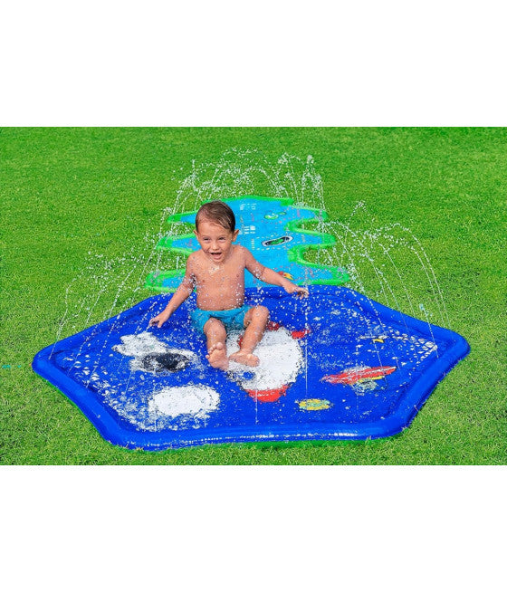 AUFBLASBARE MATTE MIT SPRITZBRUNNEN RAUM BASIS 335X150CM 52571