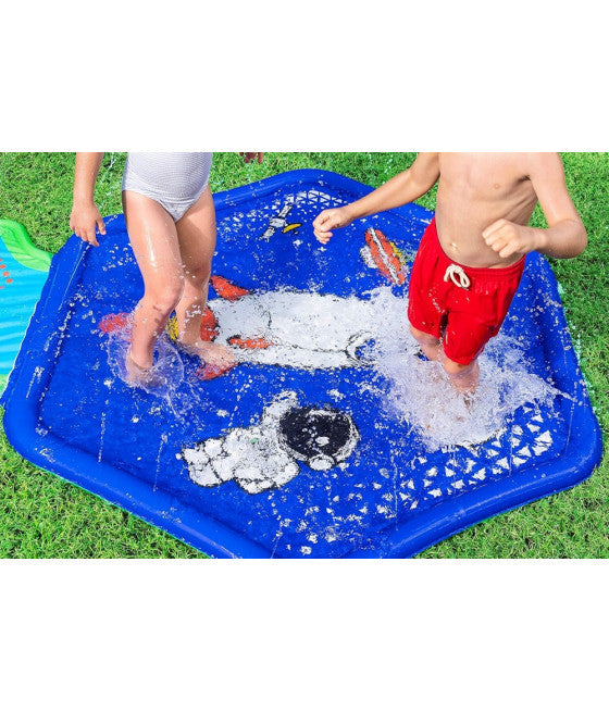 AUFBLASBARE MATTE MIT SPRITZBRUNNEN RAUM BASIS 335X150CM 52571