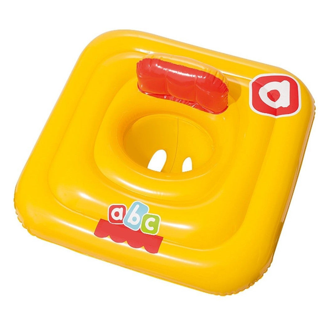 AUFBLASBARE QUADRATISCHE RETTUNGSBOJE MIT HÖSCHEN DURCHMESSER 69 X 69 CM GELB