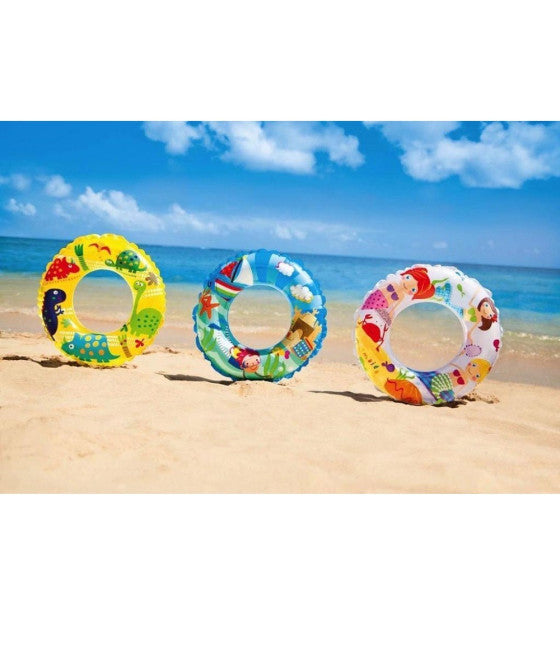 AUFBLASBARE RETTUNGSBOJE 61 CM KINDER VERSCHIEDENE FANTASIEN 59242