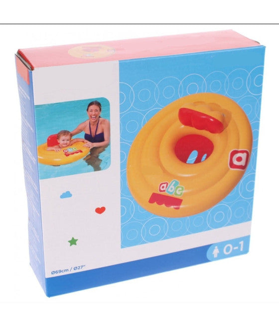 AUFBLASBARE RUNDE RETTUNGSBOJE MIT HÖSCHENDURCHMESSER 69 CM GELB