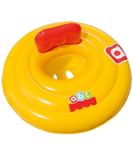 AUFBLASBARE RUNDE RETTUNGSBOJE MIT HÖSCHENDURCHMESSER 69 CM GELB