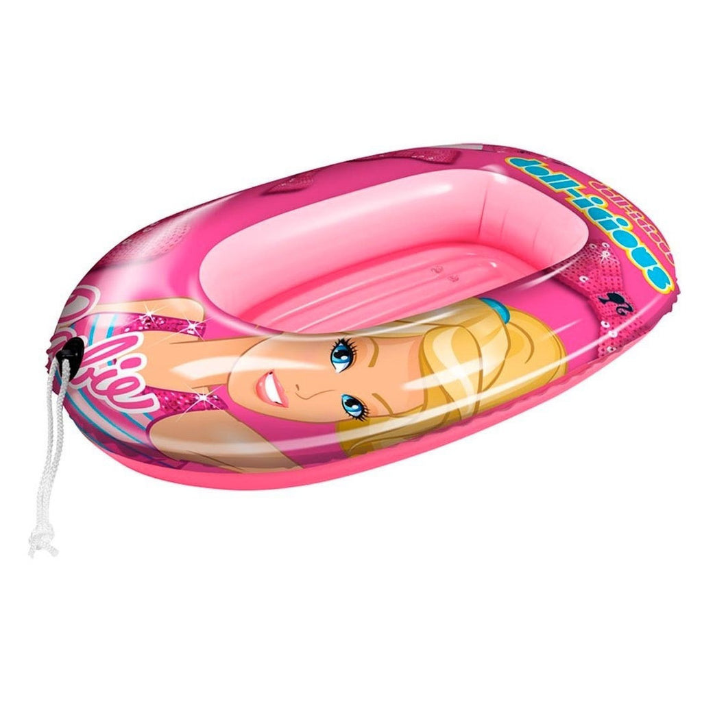 AUFBLASBARE BOOT BARBIE 95 X 66 CM MIT LANYARD FÜR DEN TRANSPORT VON SPIEL MEER POOL