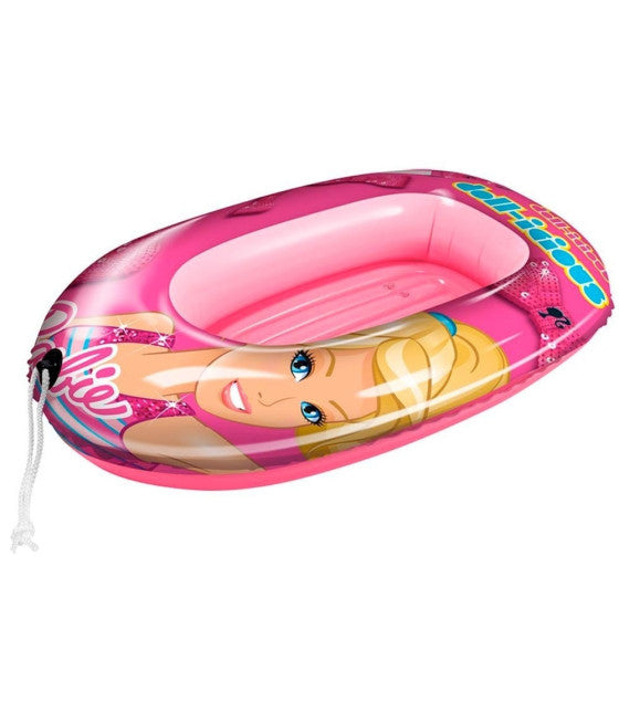 AUFBLASBARE BOOT BARBIE 95 X 66 CM MIT LANYARD FÜR DEN TRANSPORT VON SPIEL MEER POOL