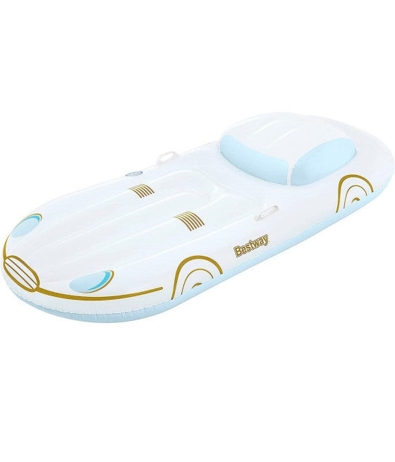 AUFBLASBARE POOLMATRATZE 228X108CM BECHERHALTER GRIFFE 43651