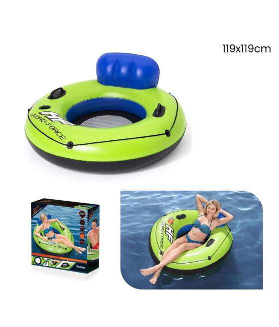 AUFBLASBARE SESSEL-RETTUNGSBOJE MIT SEILGRIFFEN 43108