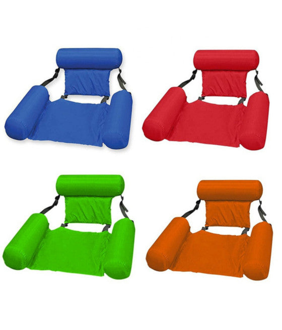 AUFBLASBARE HÄNGEMATTE STRAND STUHL FÜR SCHWIMMENDE POOL FALTEN 120CM