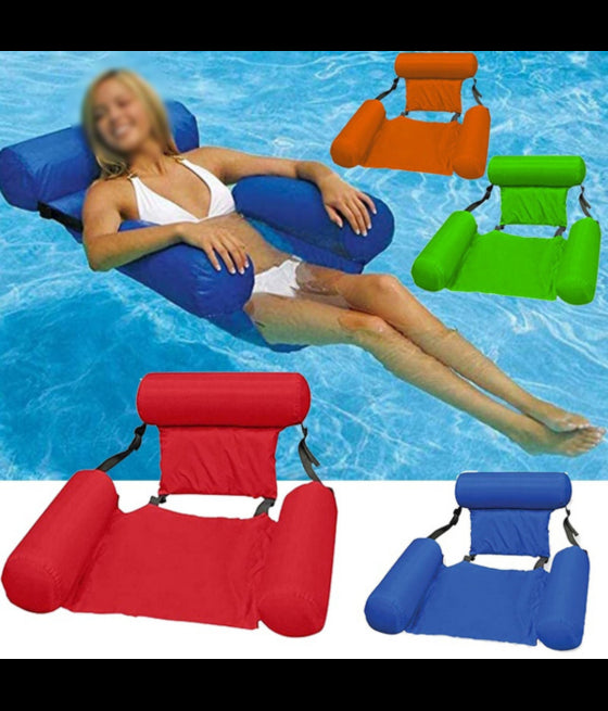 AUFBLASBARE HÄNGEMATTE STRAND STUHL FÜR SCHWIMMENDE POOL FALTEN 120CM