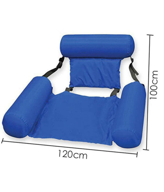 AUFBLASBARE HÄNGEMATTE STRAND STUHL FÜR SCHWIMMENDE POOL FALTEN 120CM