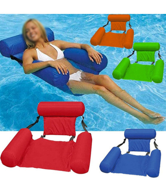 AUFBLASBARE HÄNGEMATTE STRAND STUHL FÜR SCHWIMMENDE POOL FALTEN 120CM