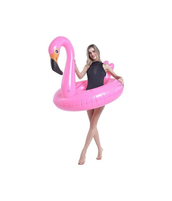 AUFBLASBARE RETTUNGSGÜRTEL ROSA FLAMINGO 116X105X95CM 016140