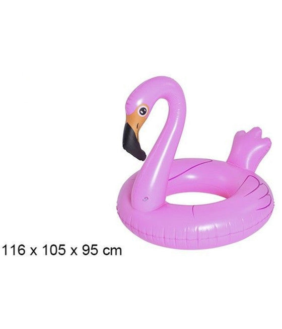 AUFBLASBARE RETTUNGSGÜRTEL ROSA FLAMINGO 116X105X95CM 016140