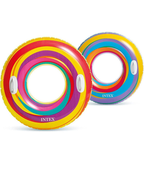 AUFBLASBARE RETTUNGSBOJE MIT GRIFFEN 91 CM 2 GRIFFE 9+ JAHRE FARBEN 59256