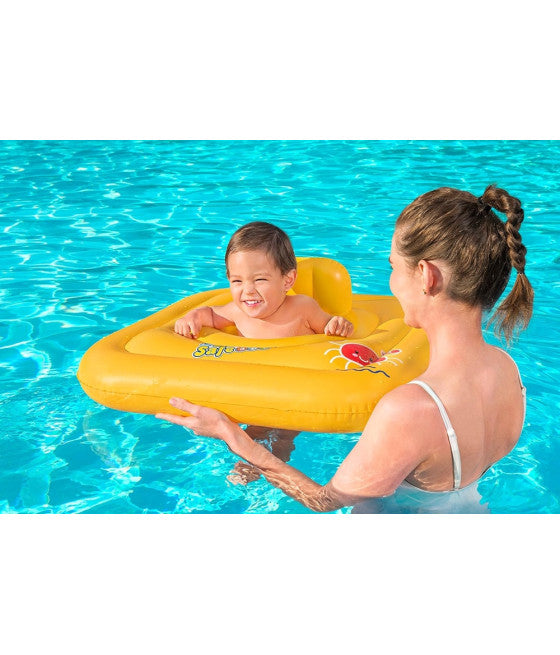 AUFBLASBARE HOSE, QUADRATISCHE HOSE, SCHWIMMERSICHER, ABC 76X76CM 32050