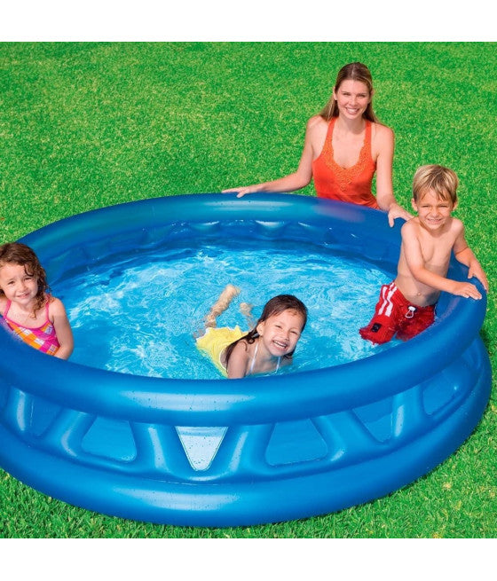 AUFBLASBARE POOL DREIECKE WEICH 188X46CM 790LT KINDER SOMMER 58431